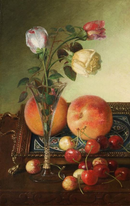Robert Spear Dunning - Roses, Peaches and Cherries | MasterArt
